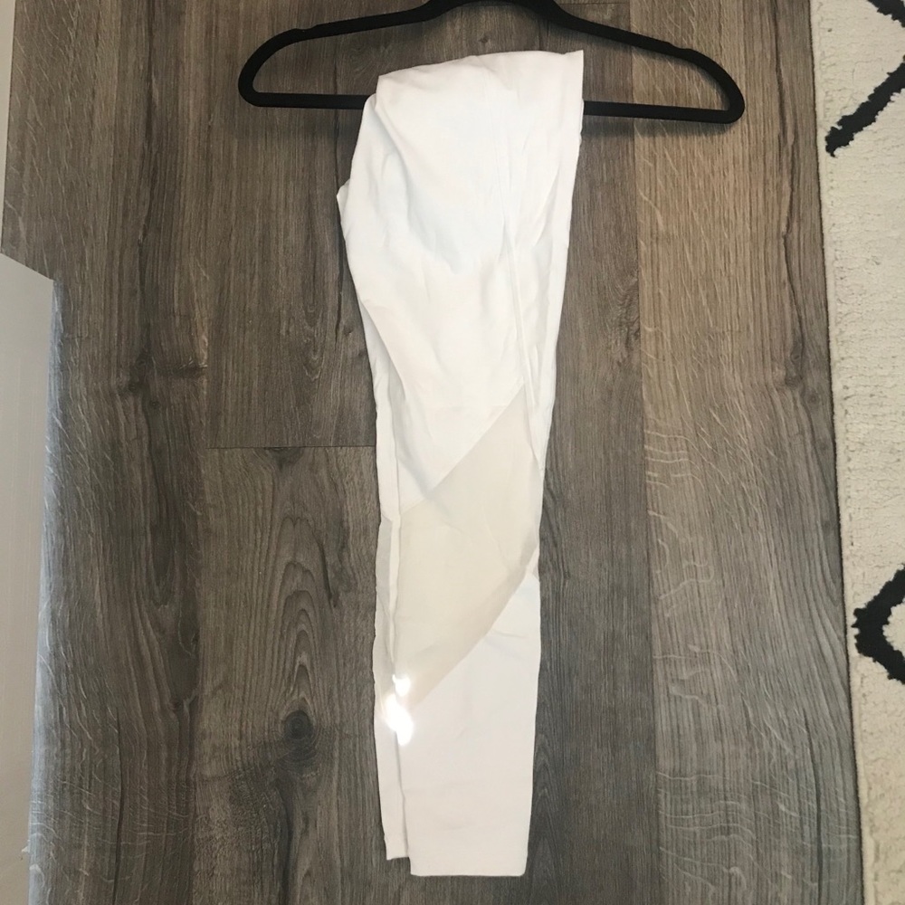 Atlehta white leggings XS
